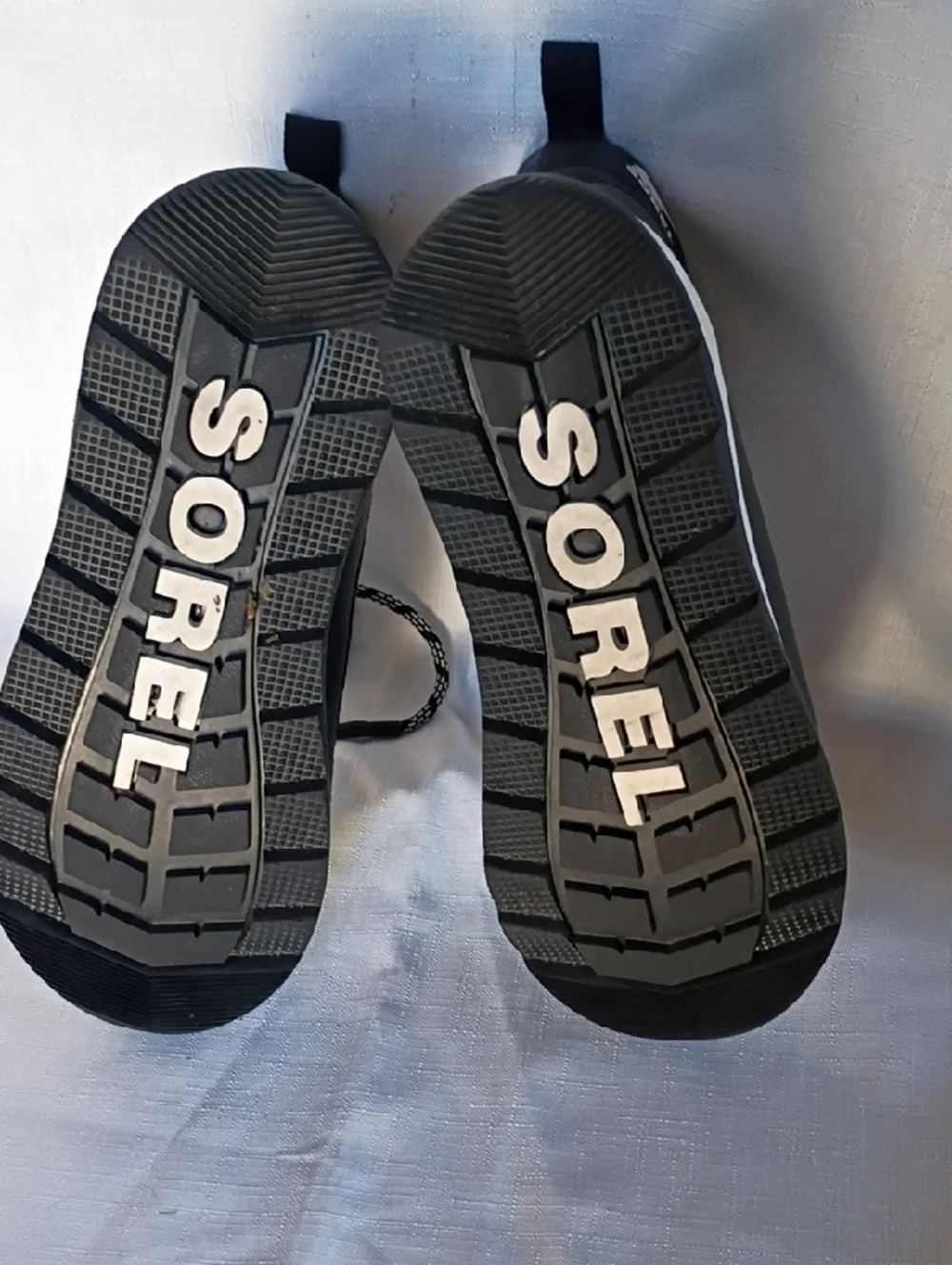 Sorel Black and White Lace-Up Waterproof Boots Size 2